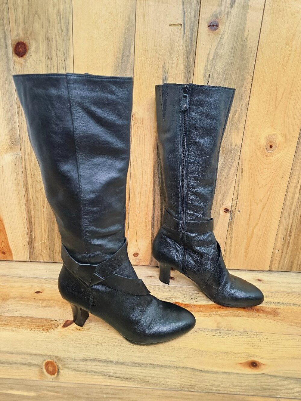 Rockport Black Leather Dressy Boots